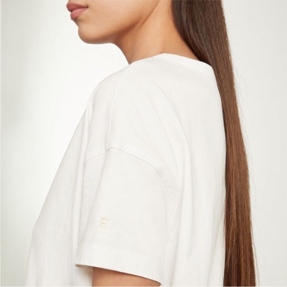 NWT Everlane Mariner T-Shirt Dress, 100% Organic Cotton, White, M - Picture 3 of 16